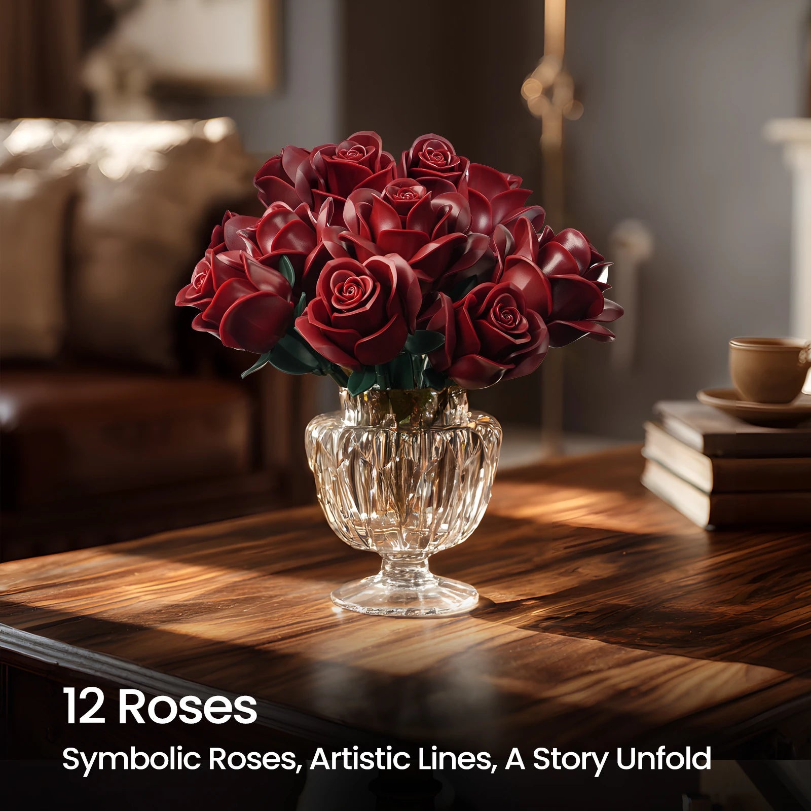 Floral Bricks Building Set - Perfect Gift for Adults! - silverfoxgoods